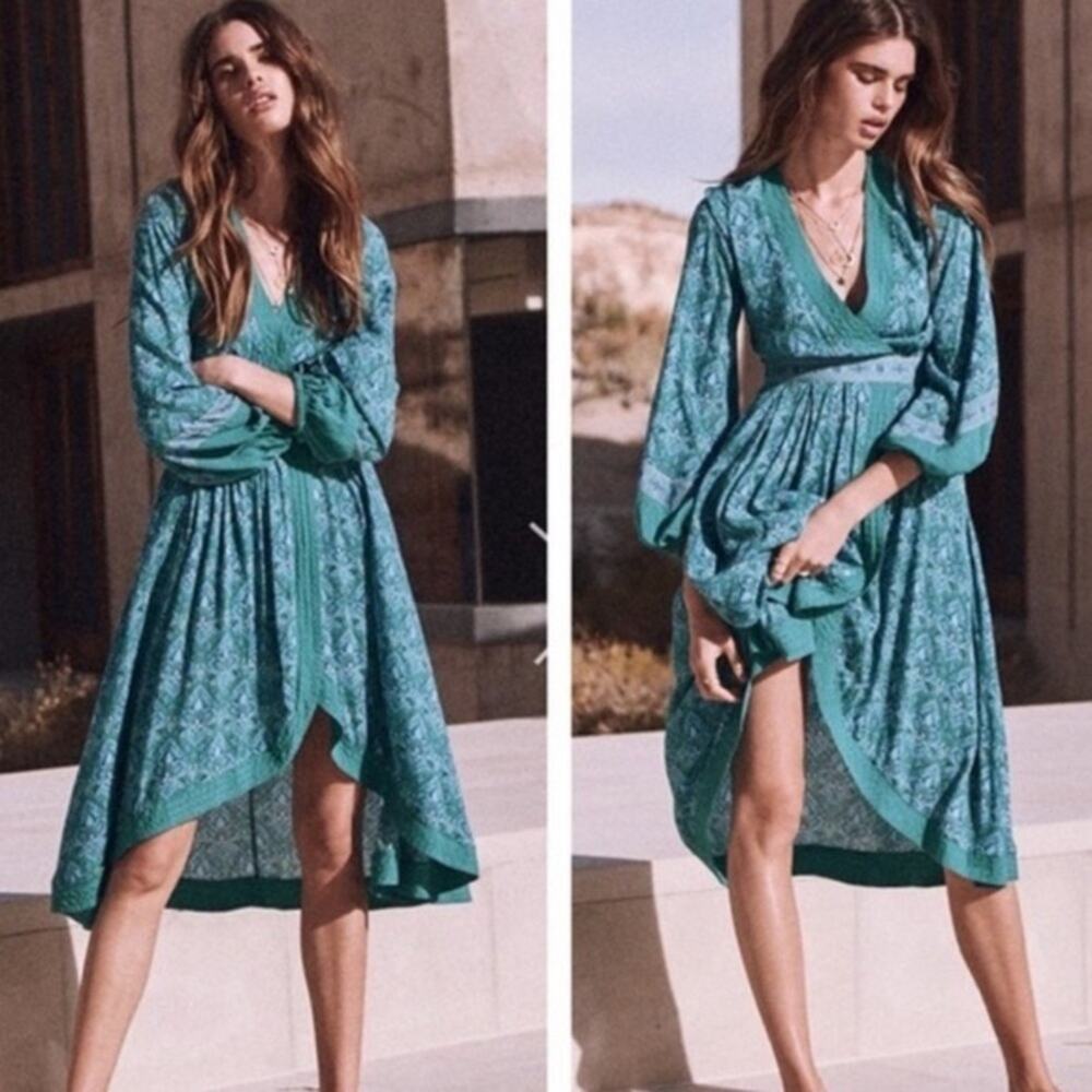 Spell & the Gypsy Women's Collective Jewel Soiree Dress inā Emerald Size XL